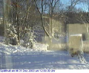 Das Schneewettenbild aus Spätthult für den 31. Dezember 2003